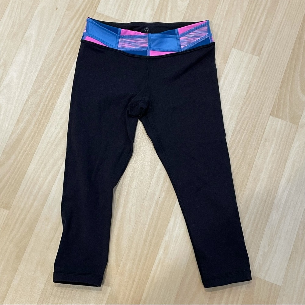 Ivivva Girls cropped leggings Reversible LuLuLemon